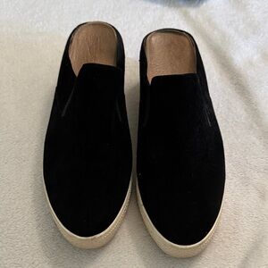 Caslon Black Suede Mules